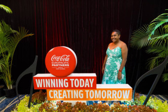 Picture Courtesy of CCEP PNG Vanessa Potul attending one of CCEPs important calendar event earlier this year the 2024 Annual Business Conference.