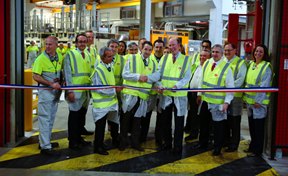 Inauguration à l'usine CocaCola Entreprise de Grigny